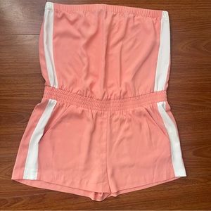 Amanda Uprichard Romper Tube Peach With Pocket sz M